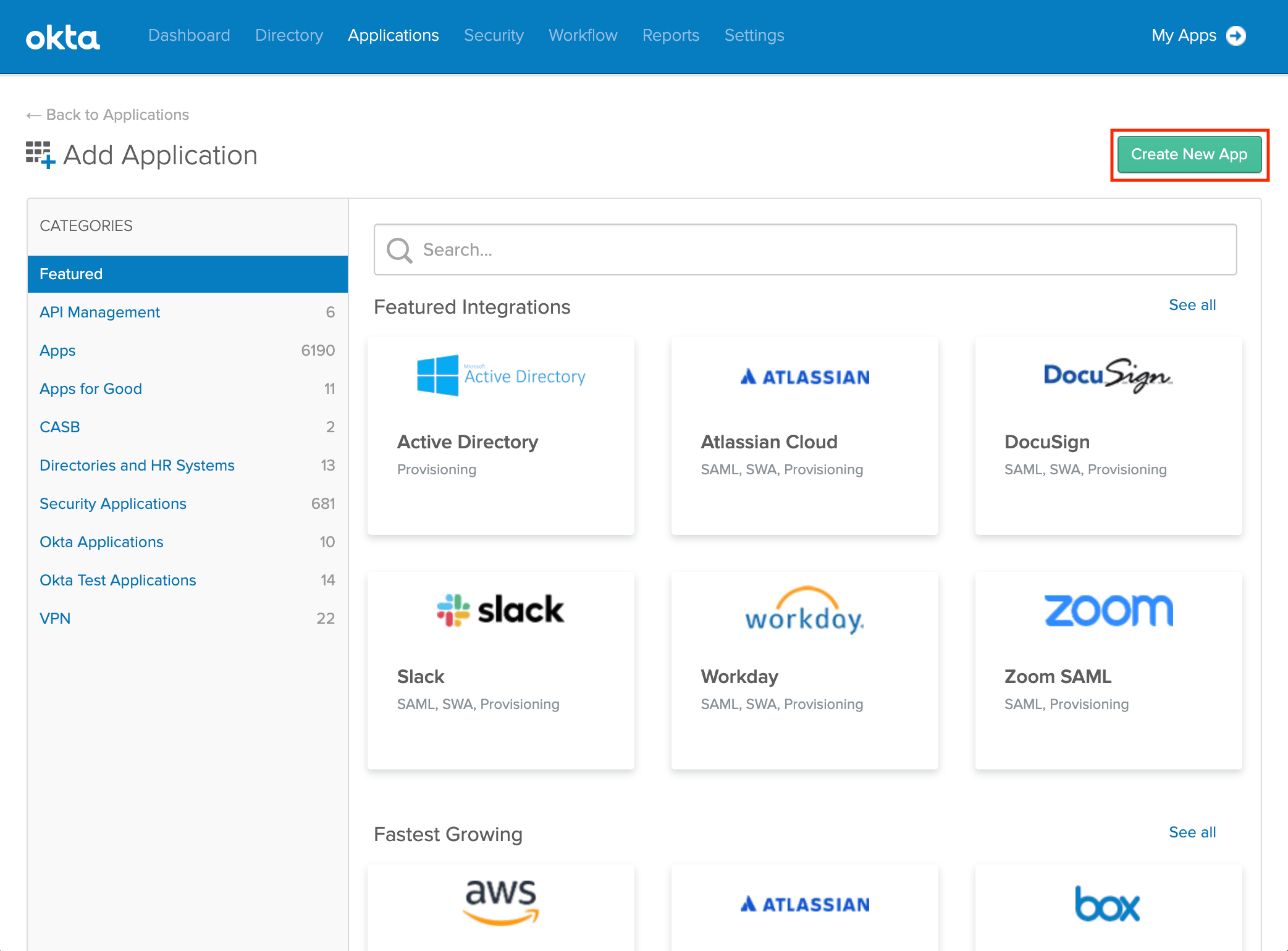 Create a new app Create a new app